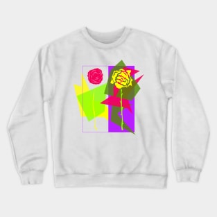 Neon flower power pair (black) Crewneck Sweatshirt